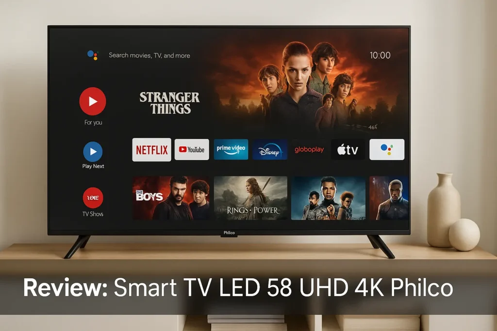Principais 5 smart tv led 58 uhd 4k philco