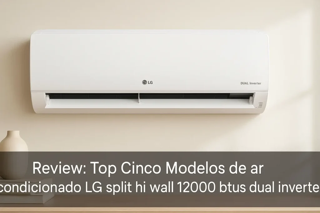 Top Cinco Modelos de ar condicionado LG split hi wall 12000 btus dual inverter