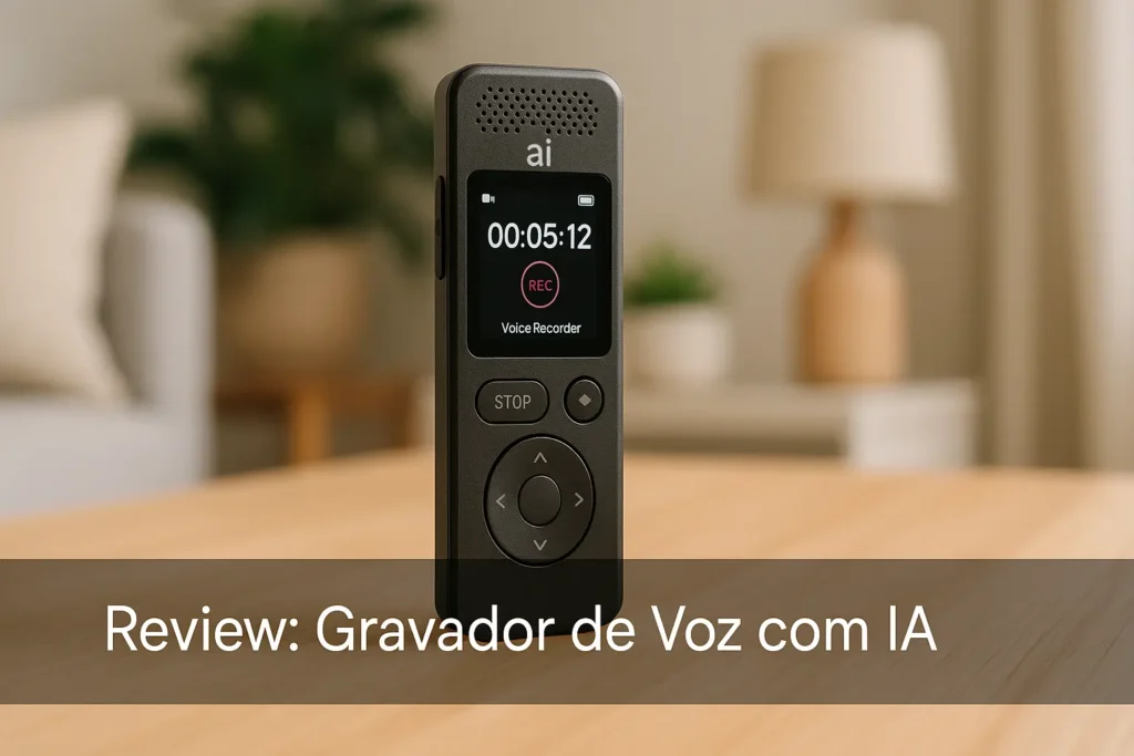 Principais Cinco gravador de voz ia