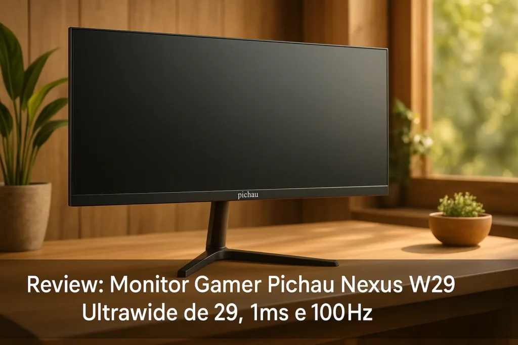 Monitor Gamer Pichau Nexus W29: Ultrawide de 29", 1ms e 100Hz