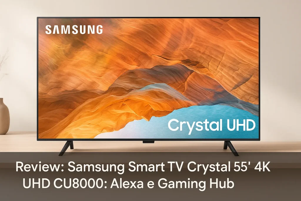 Samsung Smart TV Crystal 55" 4K UHD CU8000: Alexa e Gaming Hub