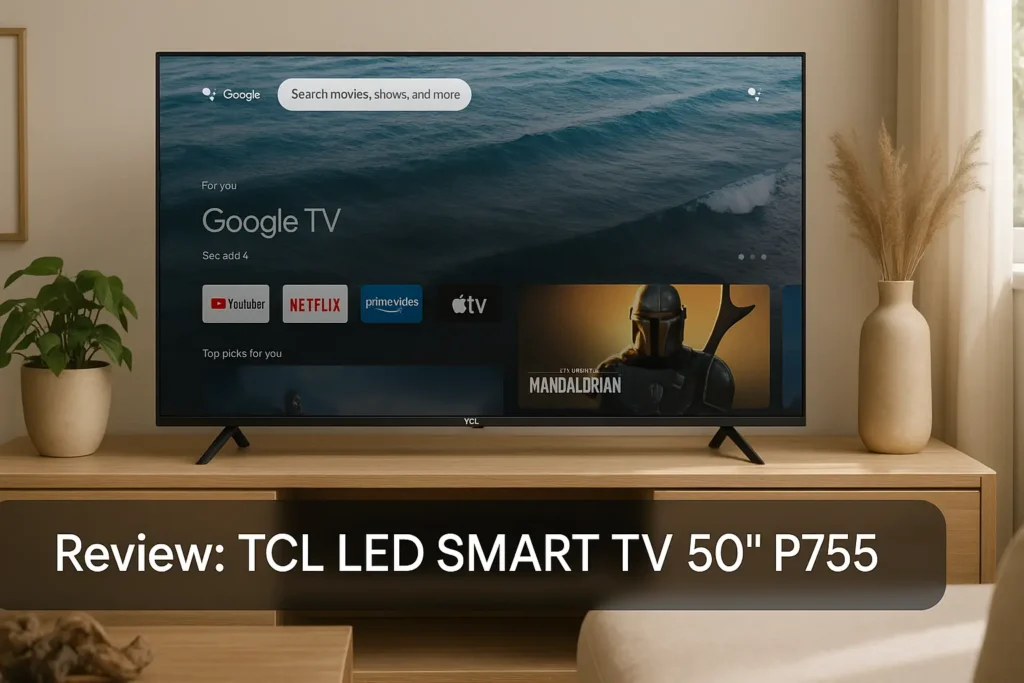 TCL LED SMART TV 50” P755: 4K, Google TV e Dolby Atmos
