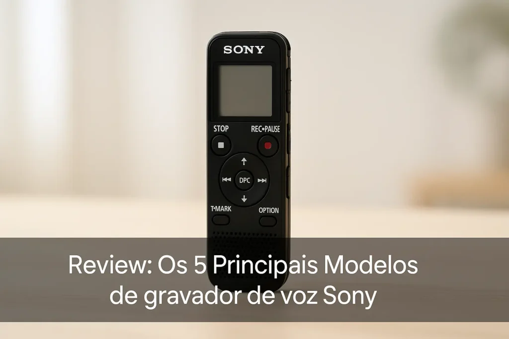 Os 5 Principais Modelos de gravador de voz Sony