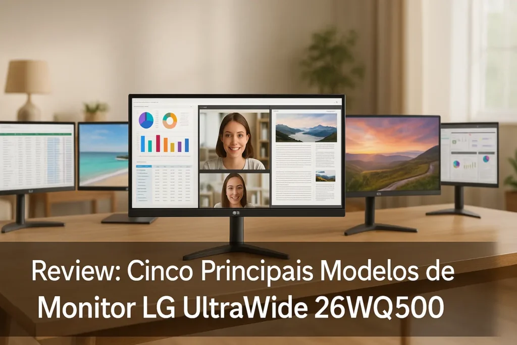 Cinco Principais Modelos de monitor LG ultrawide 26wq500