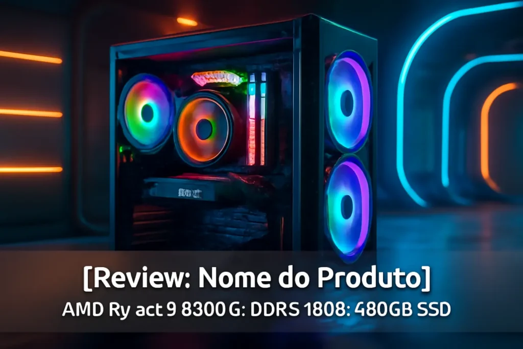 Monte seu PC: AMD Ryzen 5 8500G, DDR5 16GB, 480GB SSD