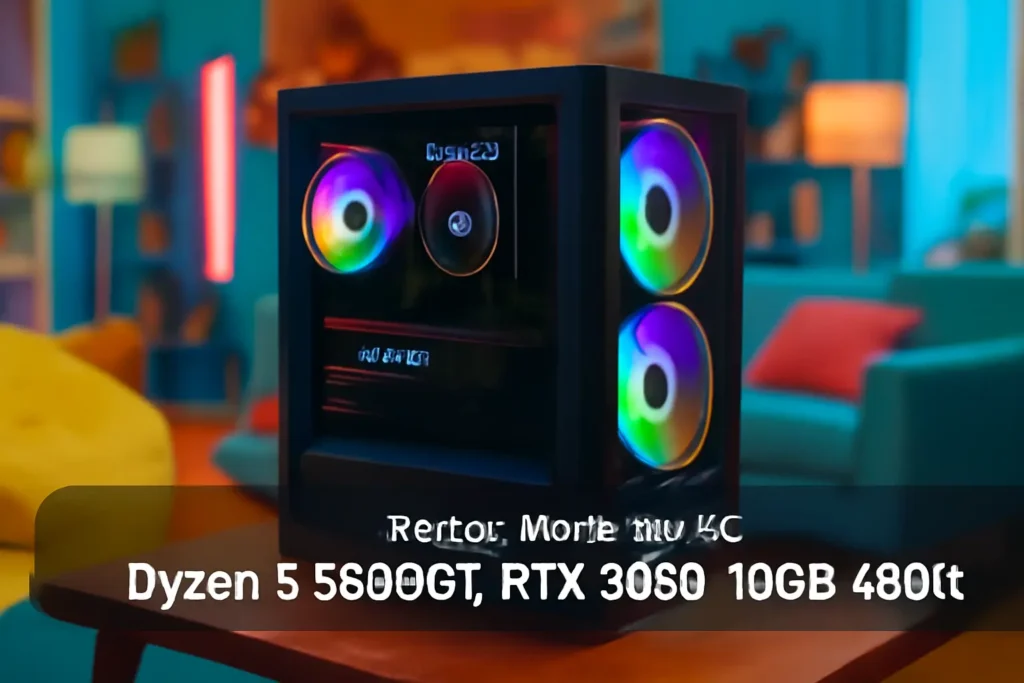 Monte seu PC: Ryzen 5 5600GT, RTX 3060, 16GB, 480GB SSD