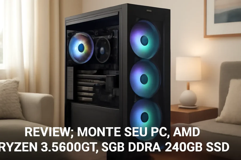 Monte seu PC: AMD Ryzen 5 5600GT, 8GB DDR4, 240GB SSD