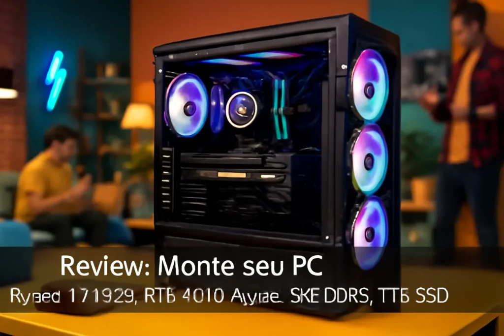 Monte seu PC: Ryzen 7 7700X, RTX 4070 Super, 32GB DDR5, 1TB SSD