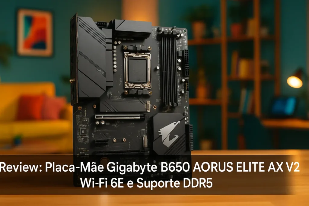 Placa Mãe Gigabyte B650 AORUS ELITE AX V2: Wi-Fi 6E e Suporte DDR5