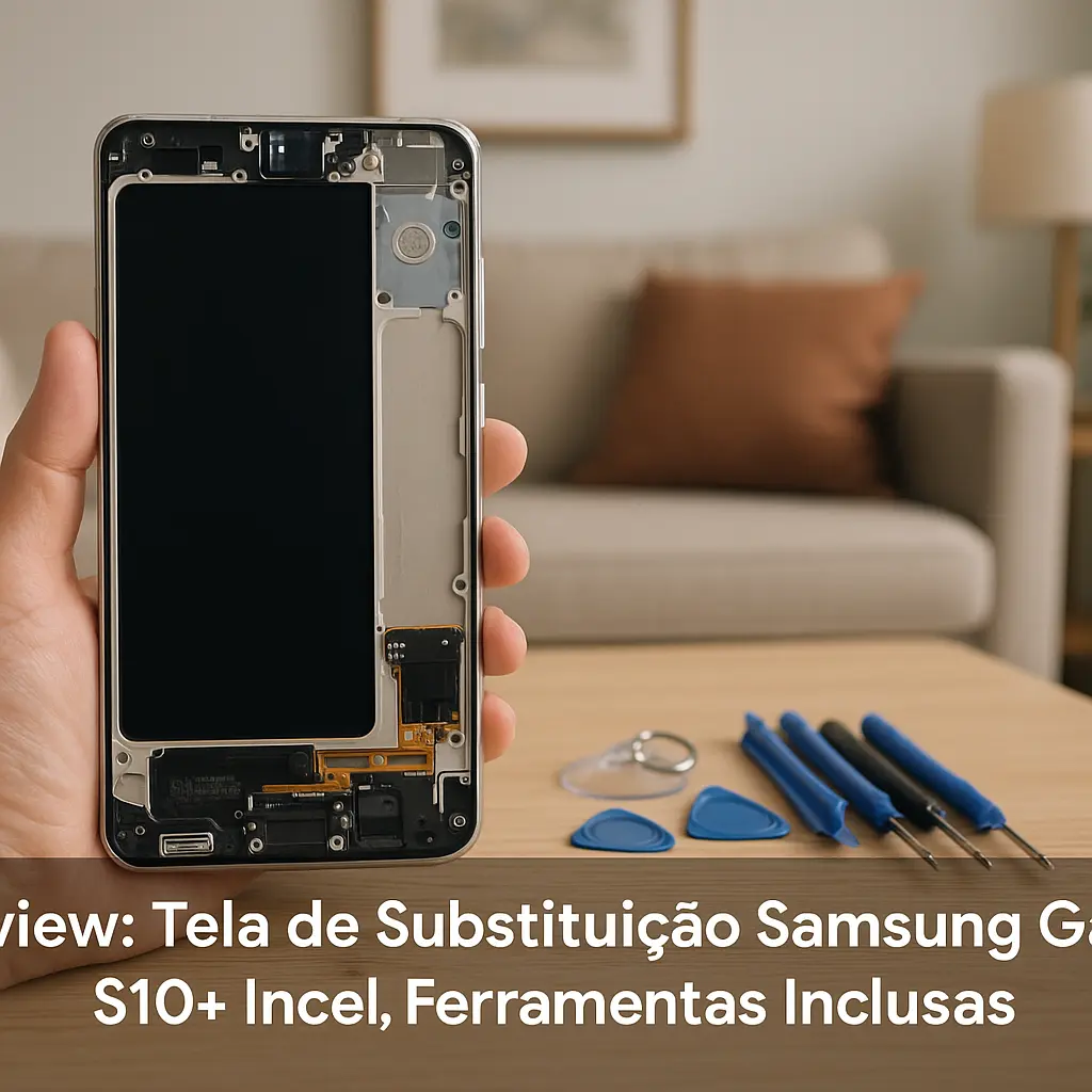 Tela de Substituição Samsung Galaxy S10+ com Moldura: Incell, Ferramentas Inclusas
