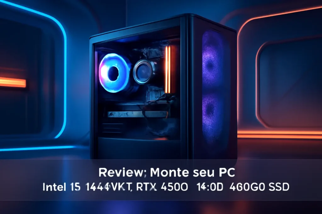 Monte seu PC: Intel i5-14600KF, RTX 4060, 16GB DDR5, 480GB SSD
