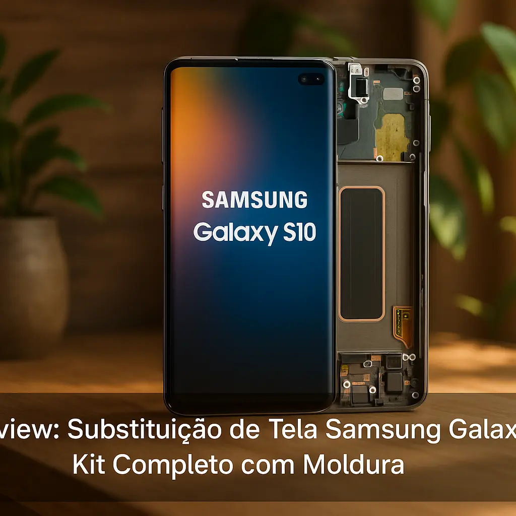 Substituição de Tela Samsung Galaxy S10: Kit Completo com Moldura