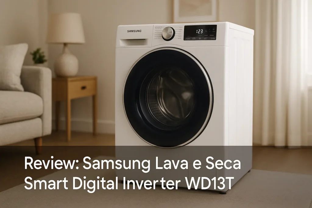 Samsung Lava e Seca Smart Digital Inverter WD13T: Eficiência e Conectividade
