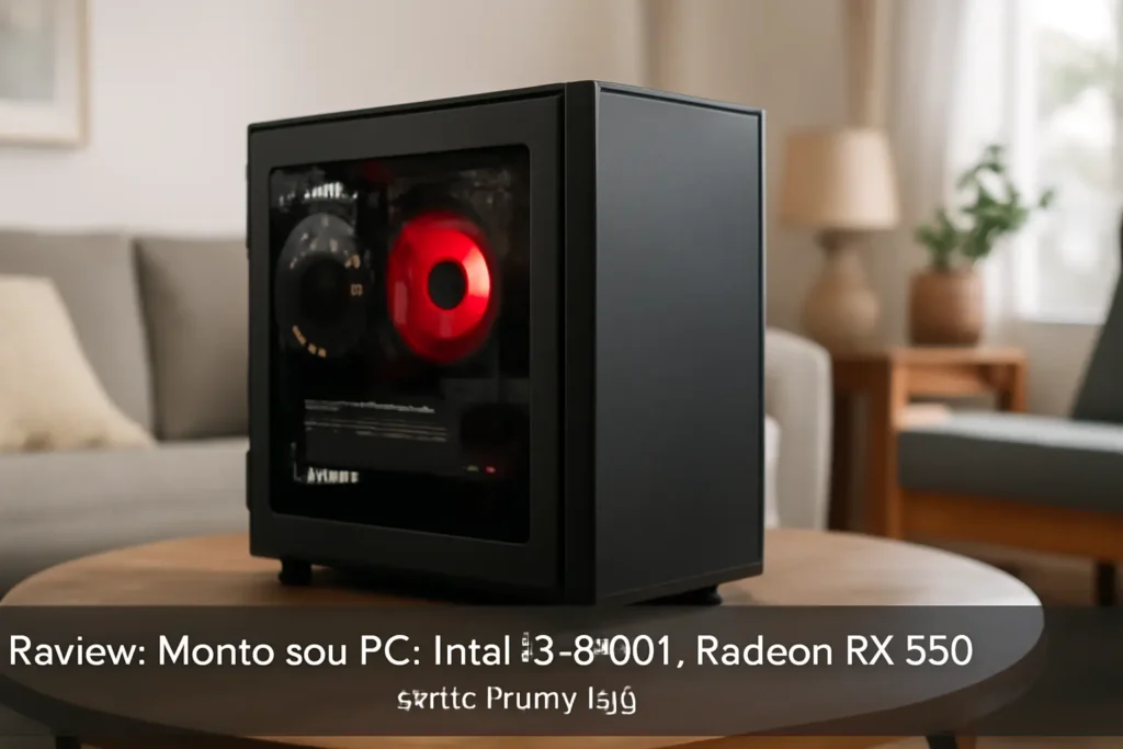 Monte seu PC: Intel i3-8100T, Radeon RX 550, 16GB, 480GB SSD