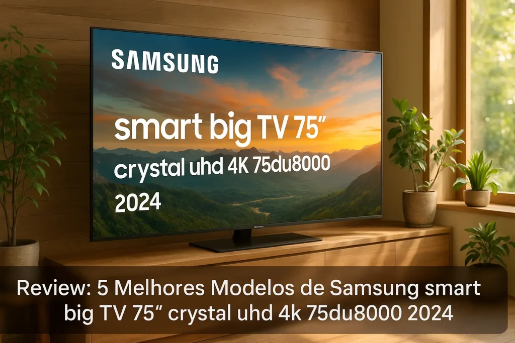 5 Melhores Modelos de Samsung smart big TV 75” crystal uhd 4k 75du8000 2024