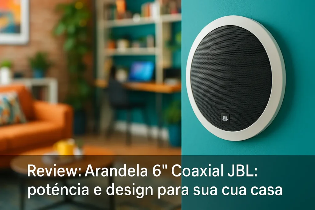 Arandela 6" Coaxial JBL: potência e design para sua casa