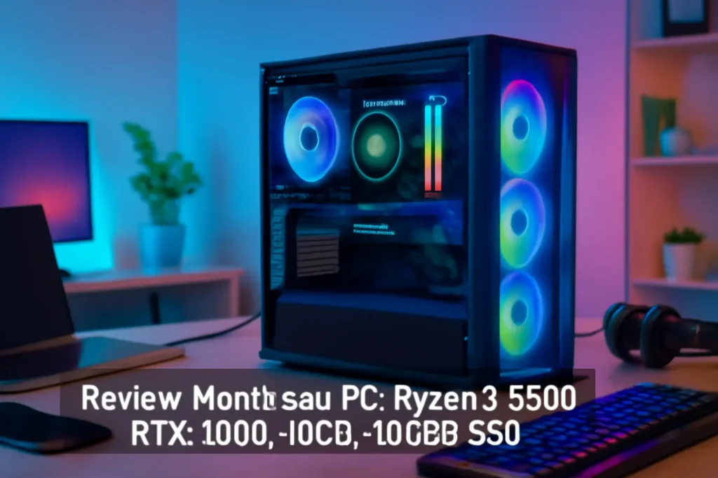 Monte seu PC: Ryzen 5 5500, RTX 4060, 16GB, 480GB SSD