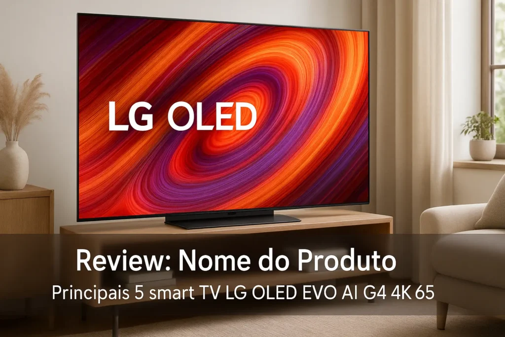Principais 5 smart TV LG OLED EVO AI g4 4k 65