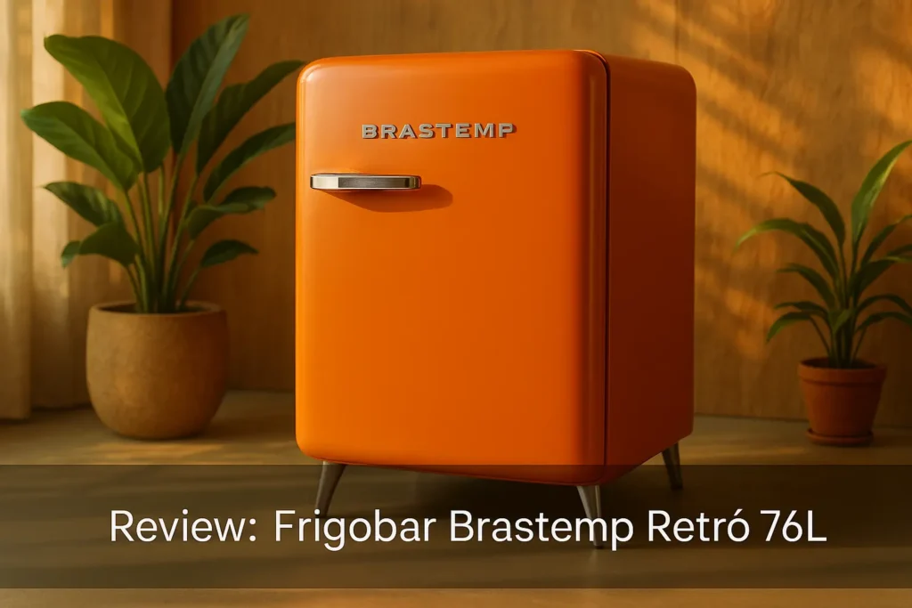 Frigobar Brastemp Retrô 76L: estilo e funcionalidade vintage