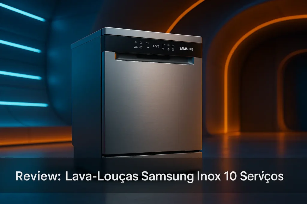 Lava-Louças Samsung Inox 10 Serviços: Compacta, Moderna e Eficiente