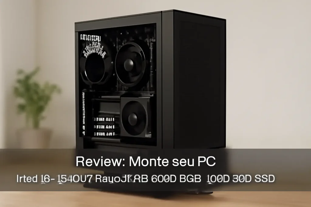 Monte seu PC: Intel i5-13400F, Radeon RX 6600 8GB, 16GB, 480GB SSD