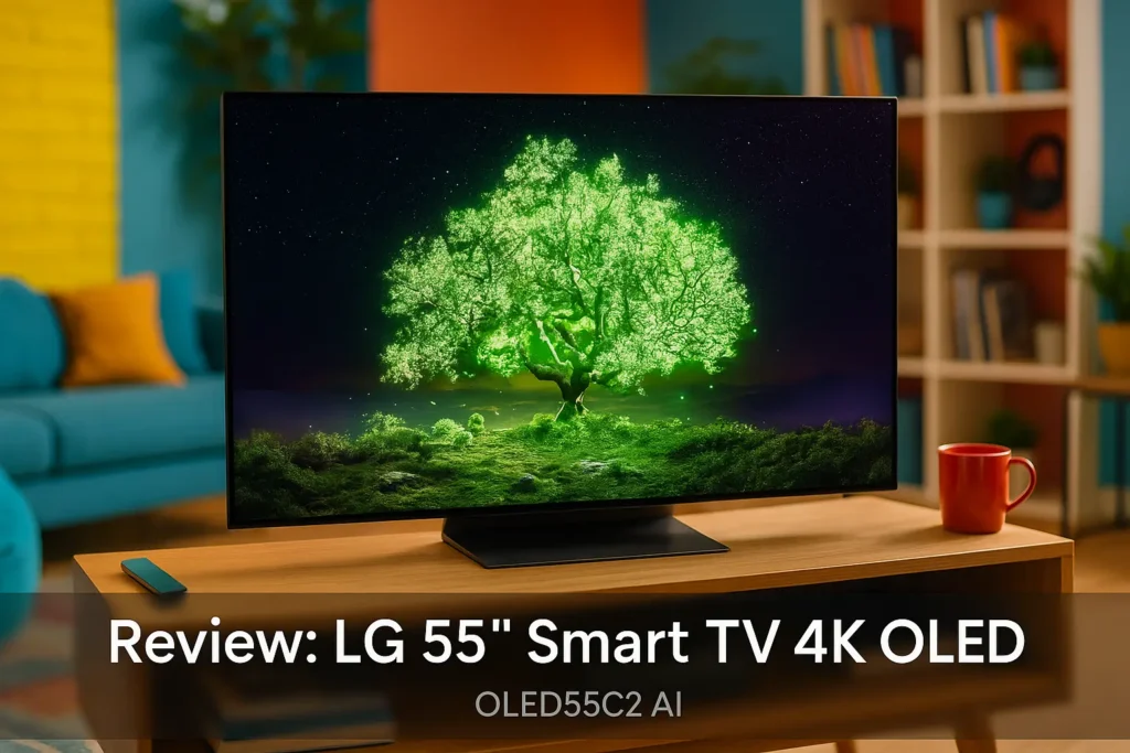Top 5 smart TV 55 4k OLED LG 120hz OLED55c2 AI