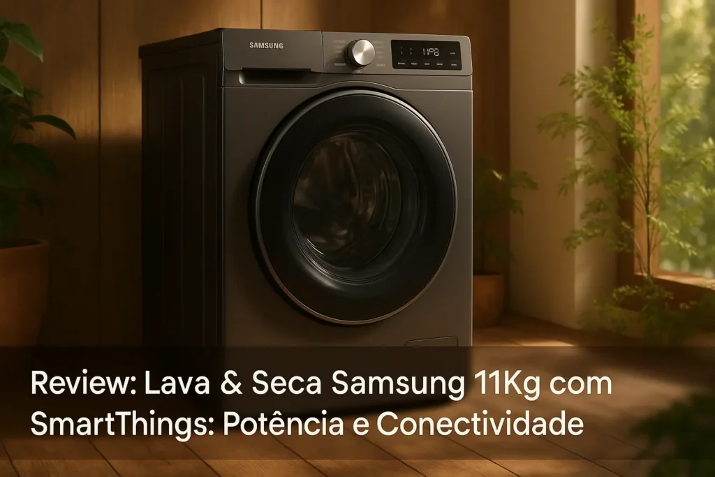 Lava & Seca Samsung 11Kg com SmartThings: Potência e Conectividade