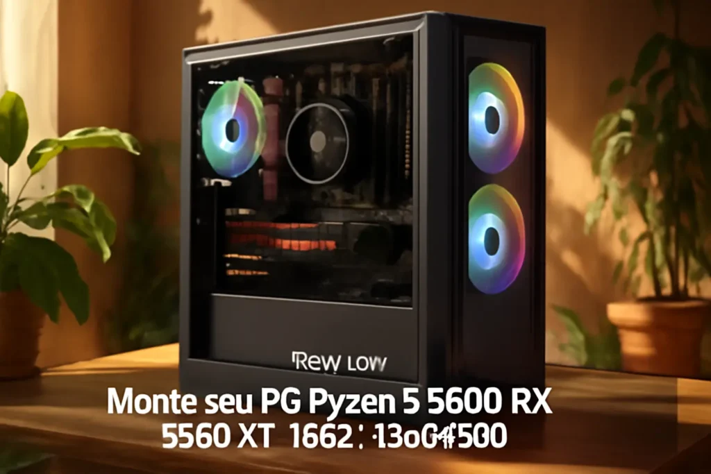 Monte seu PC: Ryzen 5 5600, RX 5500 XT, 16GB, 480GB SSD