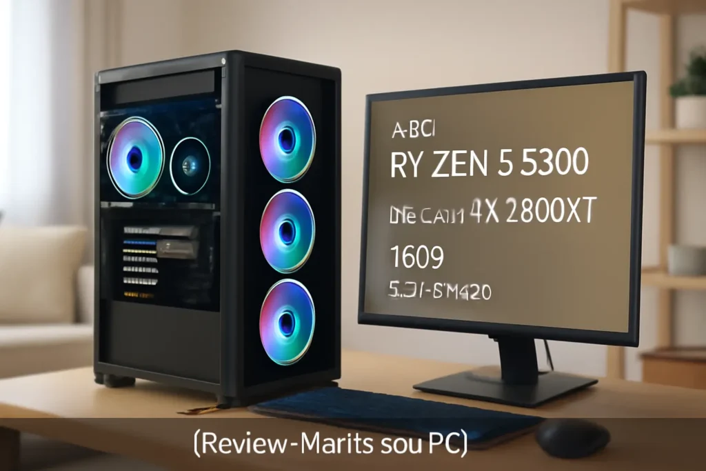 Monte seu PC: AMD Ryzen 5 5500, Radeon RX 5500 XT, 16GB, SSD 480GB