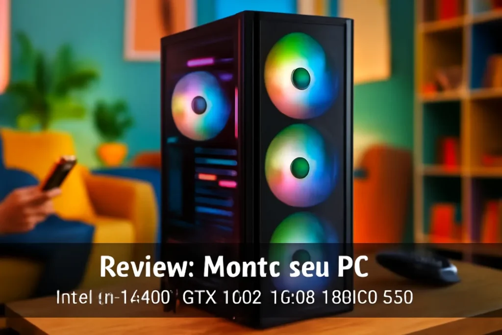 Monte seu PC: Intel i5-13400, GTX 1650, 16GB, 480GB SSD