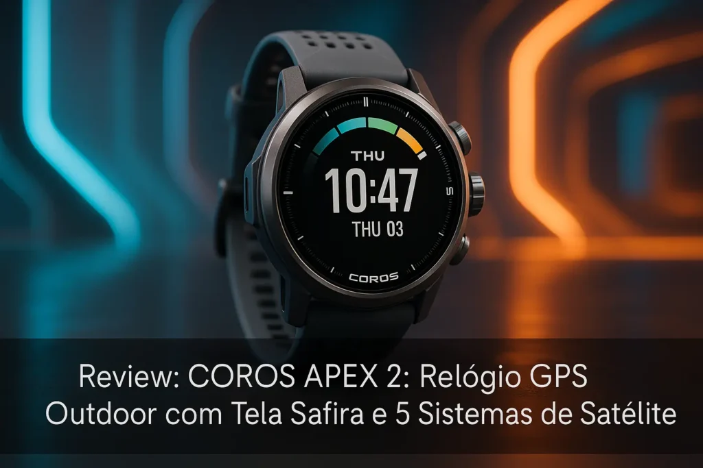 COROS APEX 2: Relógio GPS Outdoor com Tela Safira e 5 Sistemas de Satélite