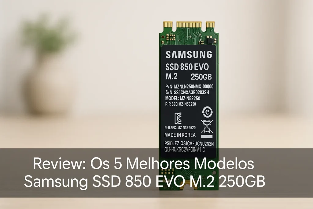 Os 5 Melhores Modelos de Samsung SSD 850 EVO m 2 250gb