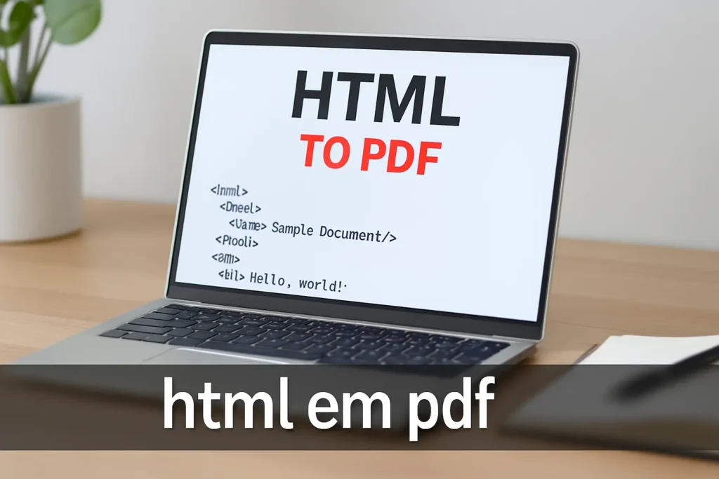 HTML em PDF: Transforme seus Arquivos com Facilidade e Profissionalismo