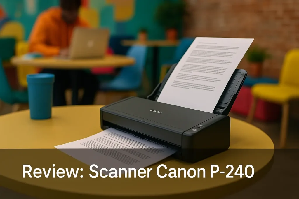 Scanner Canon P-240: compacto, rápido e eficiente