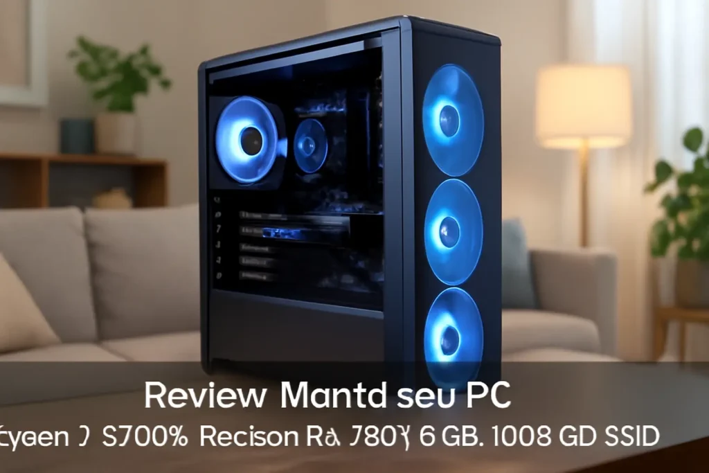 Monte seu PC: Ryzen 7 5700X, Radeon RX 7600 8GB, 16GB, 480GB SSD