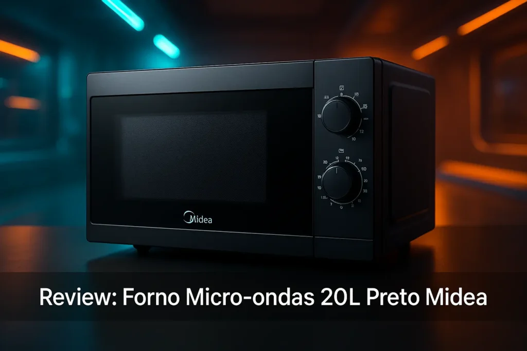 Forno Micro-ondas 20L Preto Midea: compacto e eficiente