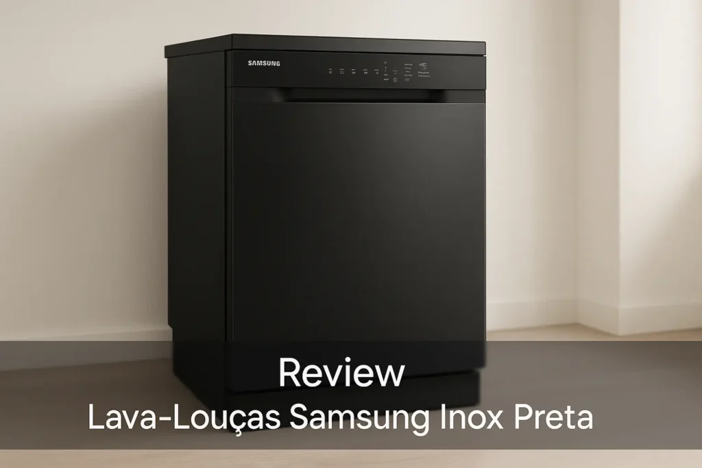Lava-Louças Samsung Inox Preta: eficiência e sofisticação