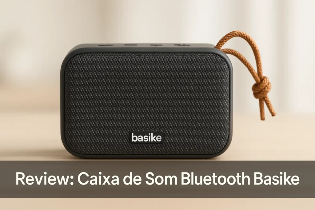 Caixa de Som Bluetooth Basike: potência, resistência e conectividade