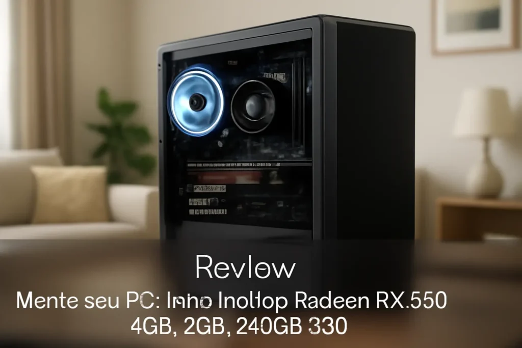 Monte seu PC: Intel i3-8100, Radeon RX 550 4GB, 8GB, 240GB SSD