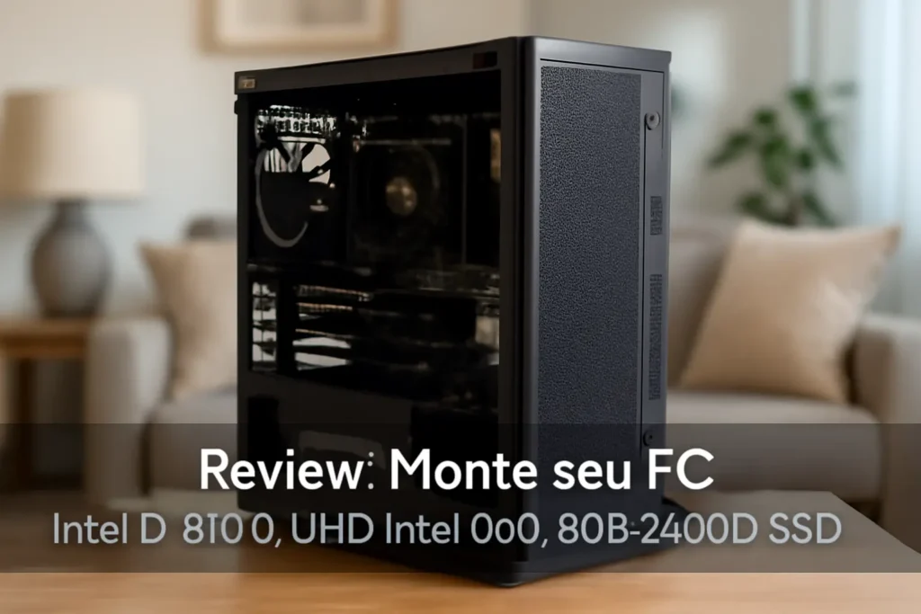 Monte seu PC: Intel i3-8100, UHD Intel 630, 8GB, 240GB SSD