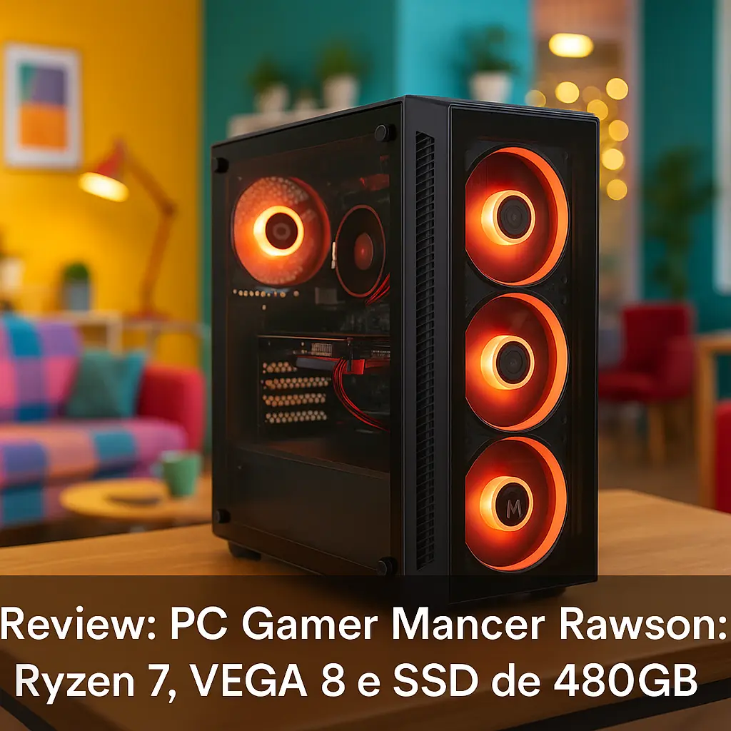 PC Gamer Mancer Rawson: Ryzen 7, VEGA 8 e SSD de 480GB