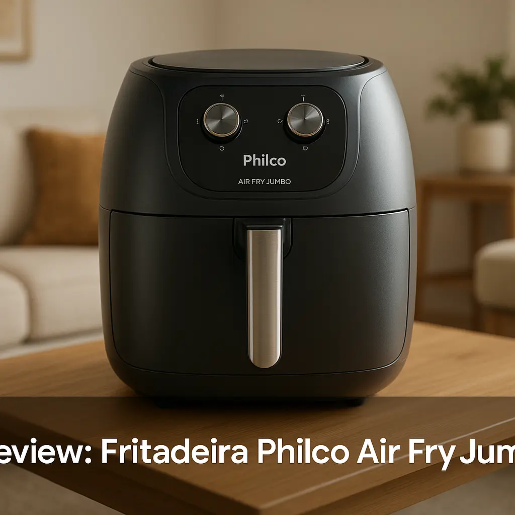 Fritadeira Philco Air Fry Jumbo: potência e capacidade para toda a família