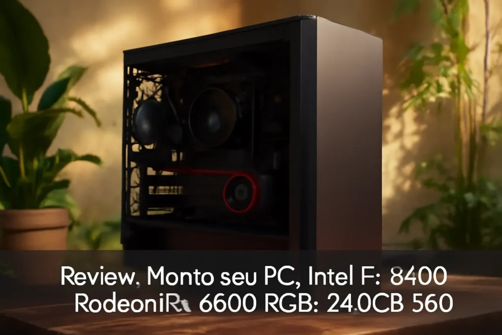 Monte seu PC: Intel i5-8400, Radeon RX 6600, 8GB, 240GB SSD