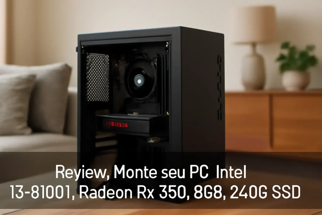 Monte seu PC: Intel i3-8100T, Radeon RX 550, 8GB, 240GB SSD
