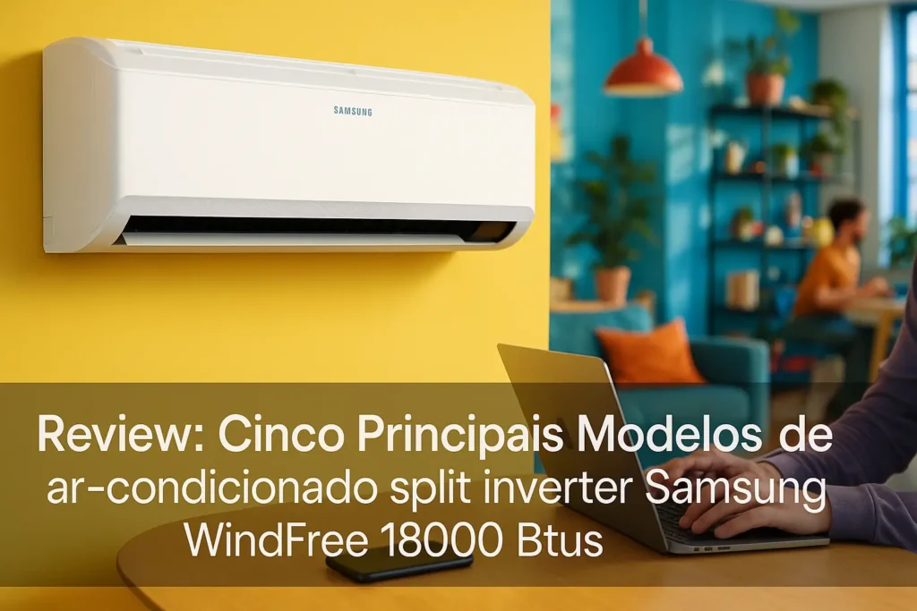 Cinco Principais Modelos de ar condicionado split inverter Samsung windfree 18000 btus