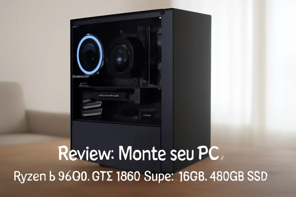Monte seu PC: Ryzen 5 5600, GTX 1660 Super, 16GB, 480GB SSD