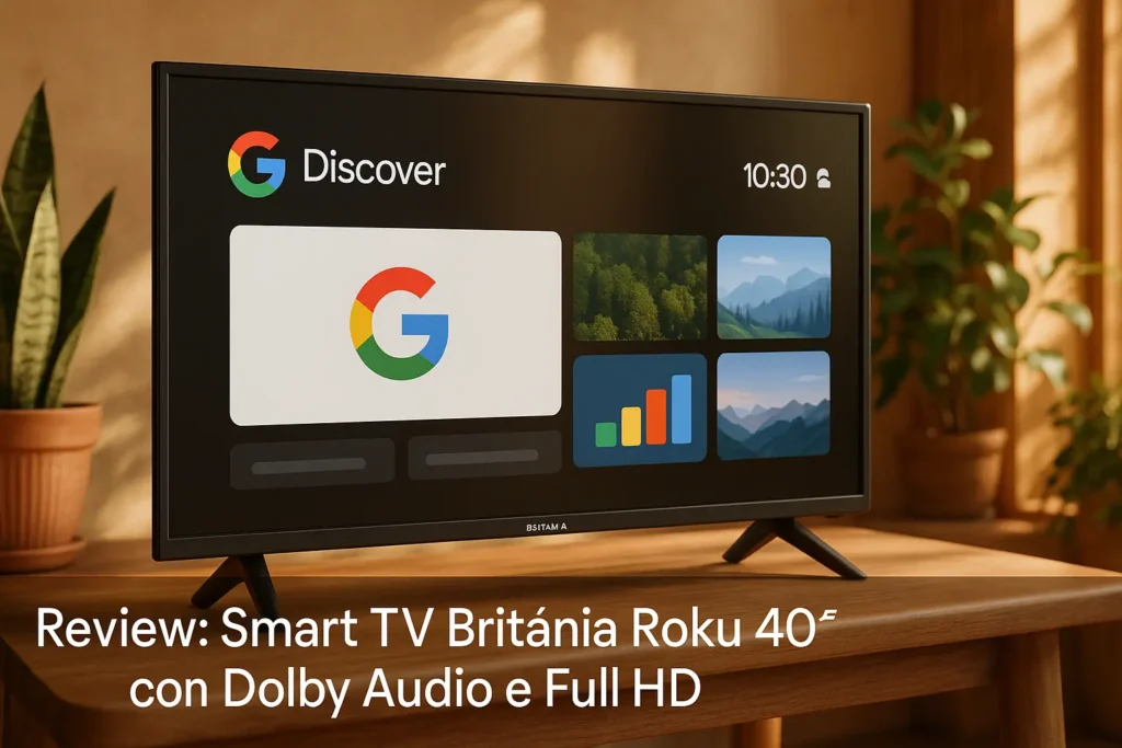 Smart TV Britânia Roku 40” com Dolby Audio e Full HD