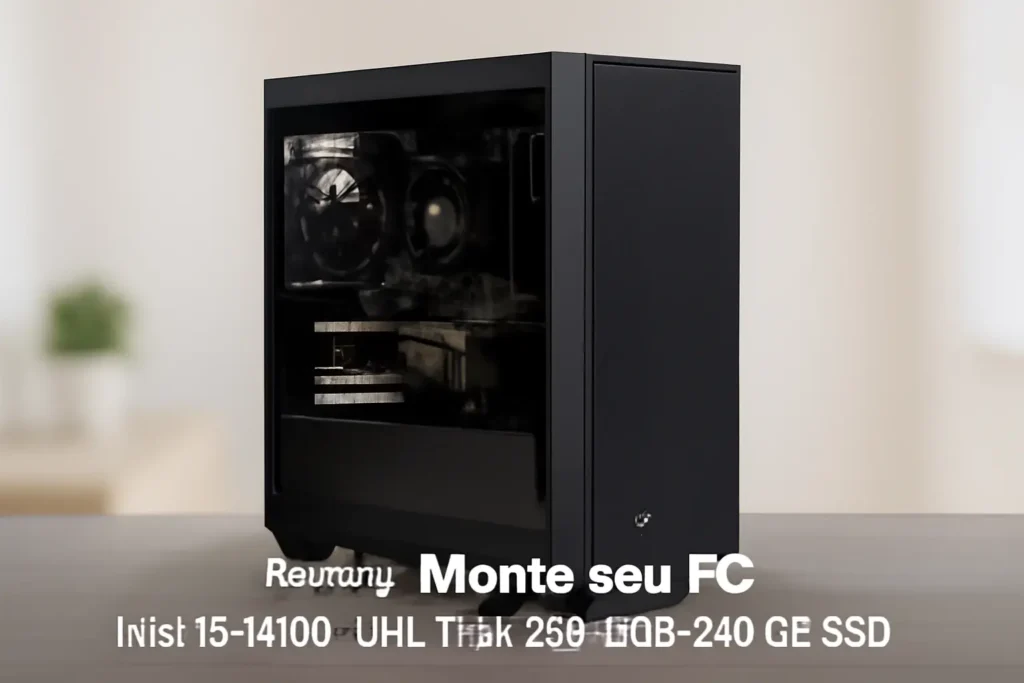 Monte seu PC: Intel i3-13100, UHD Intel 730, 8GB, 240GB SSD
