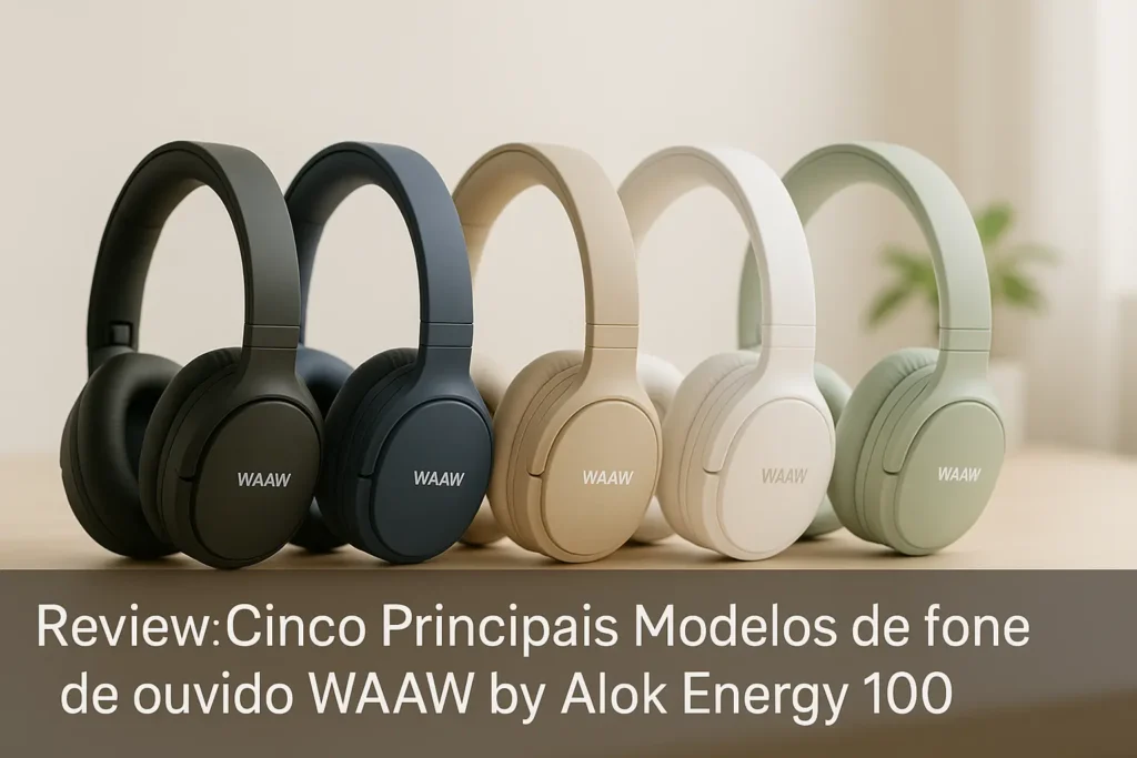 Cinco Principais Modelos de fone de ouvido waaw by alok energy 100