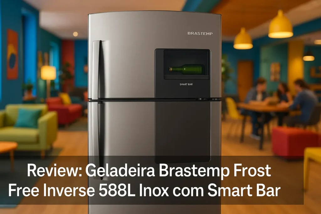 Geladeira Brastemp Frost Free Inverse 588L Inox com Smart Bar